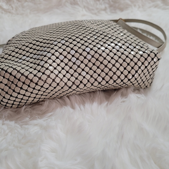 Vintage Whiting & Davis White Mesh Bag - Picture 4 of 11